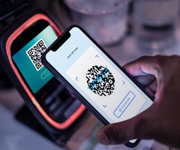 Payment is made by phone at the terminal